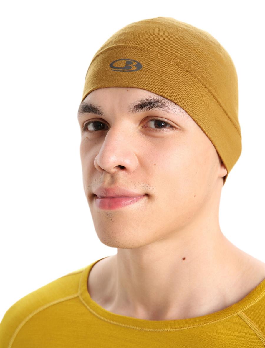 Men's Icebreaker Unisex Merino Chase Beanie Hats Clove | CA 1850QMAZ